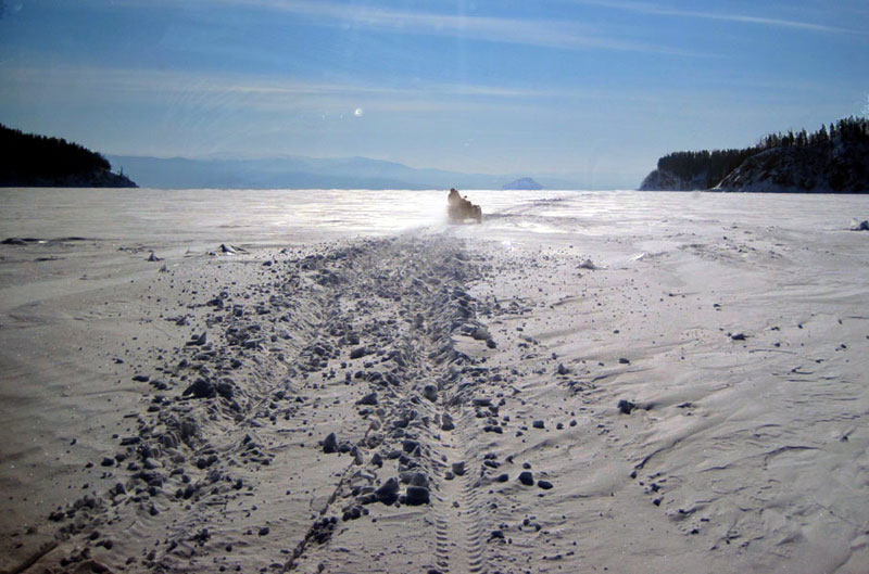 frozen lake baikal, Siberia, Russia